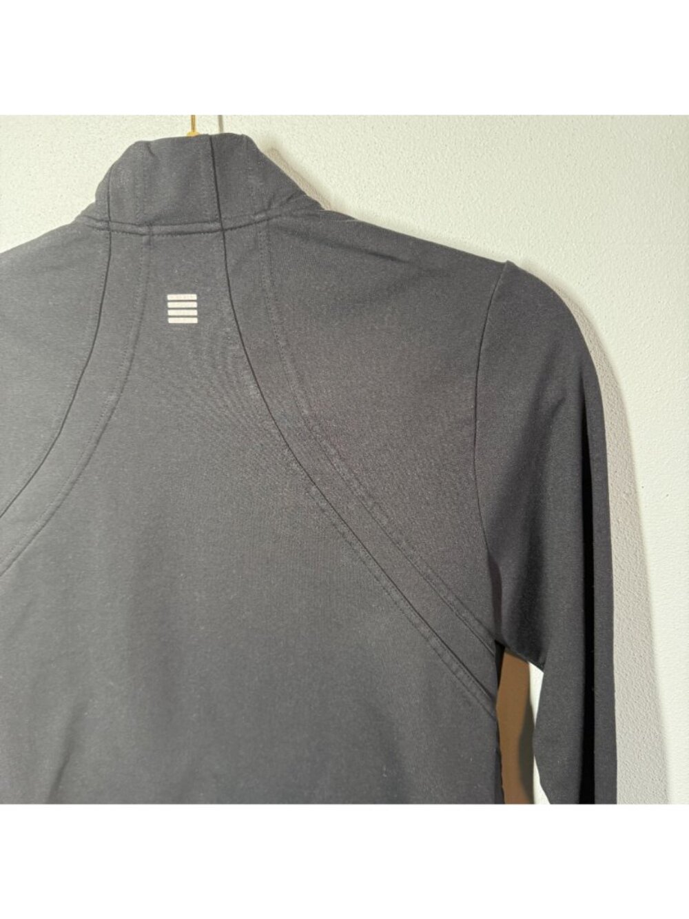 Lands' End Womens Small Black Full Zip Athletic Jacket Lightweight Soft Shell - Picture 10 of 14